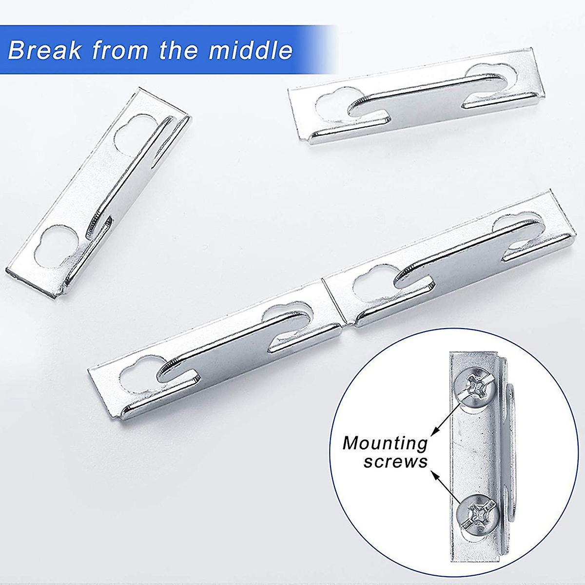 Curtain Rod Bracket,10 Pcs Curtain Hook Bracket Rod Kit with Screws