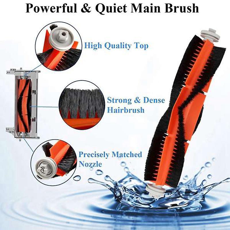 8pcs Hepa Filter Main Brush for Xiaomi Mijia 1c 2c / Stytj01zhm Robot
