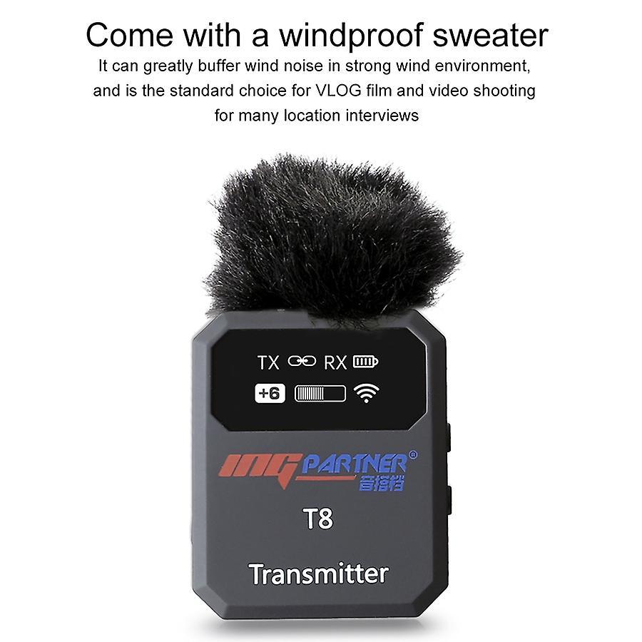 Ingpartner 2.4ghz Wireless Lavalier Microphone System 70m Range
