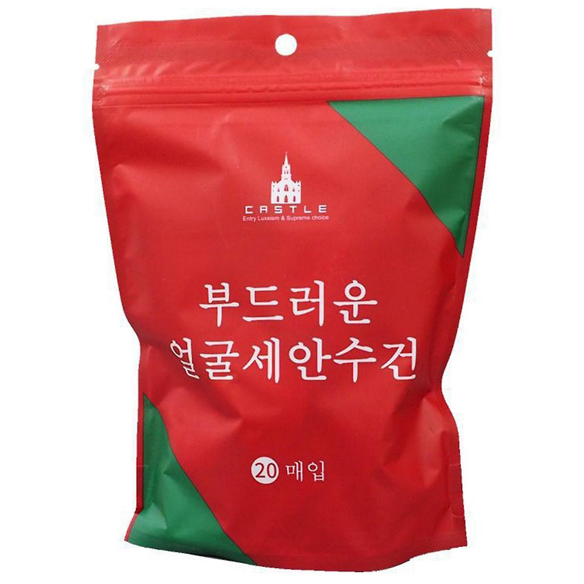 20 Pcs Compressed Towel Travel Pack Thickened Disposable Face Towel