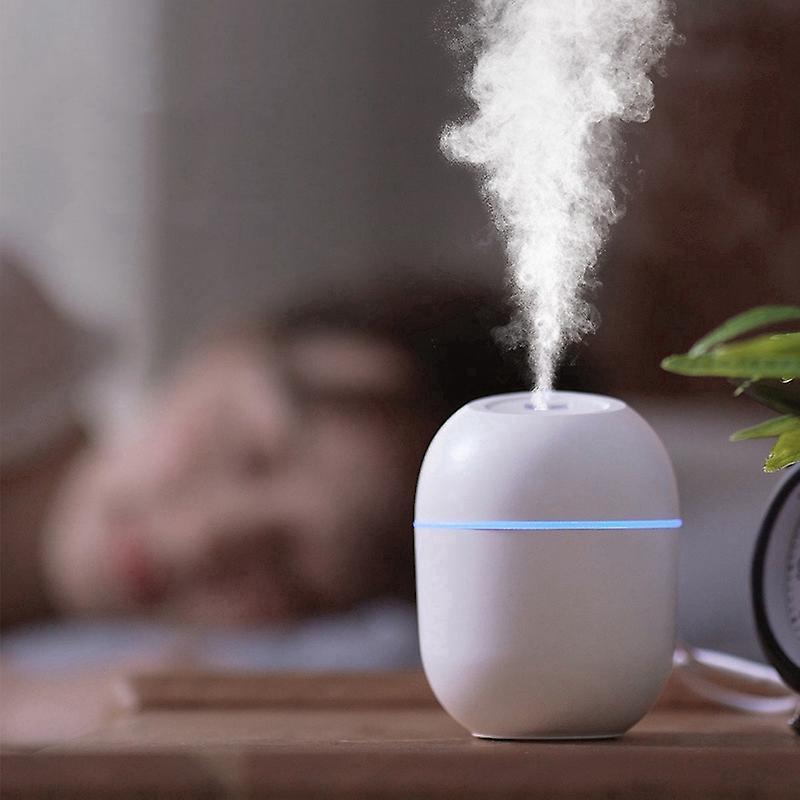 Air Humidifier Usb 220ml Portable Mist Diffuser for Office Car, White