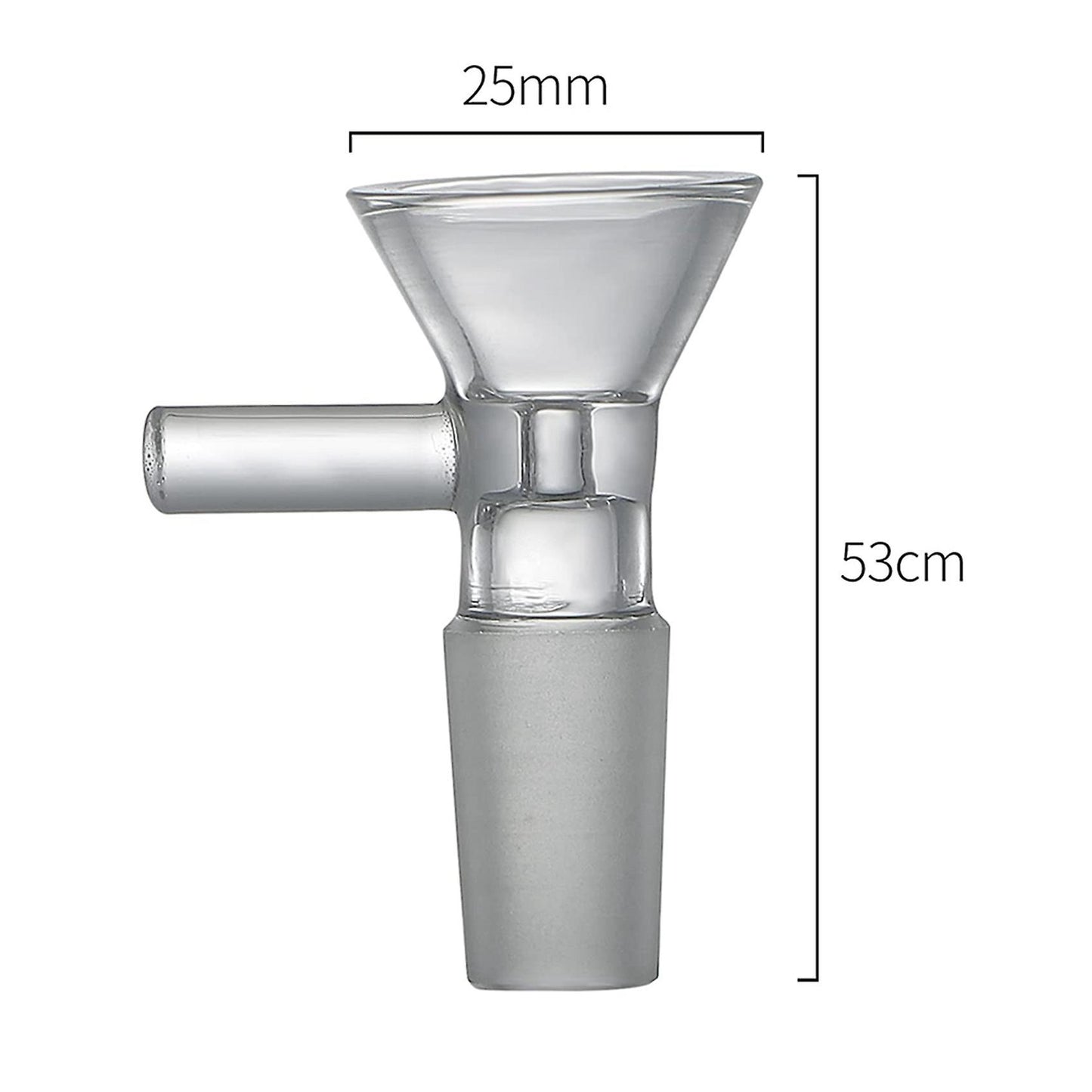 3 Pieces Of Glass Funnel 14 Mm Glass Funnel Adapter Manual Clear