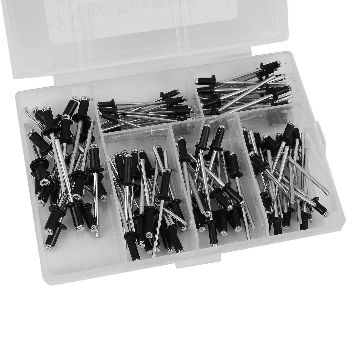 120pcs/set M2.4 M3.0 M3.2 M4 Black Aluminium Blind Rivets Nail Rivets