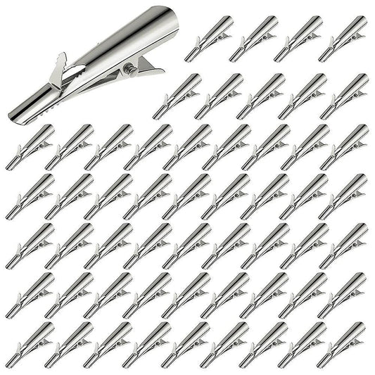 100-pcs Mini Metal Alligator Clips for Crafts - Small Roach Clips