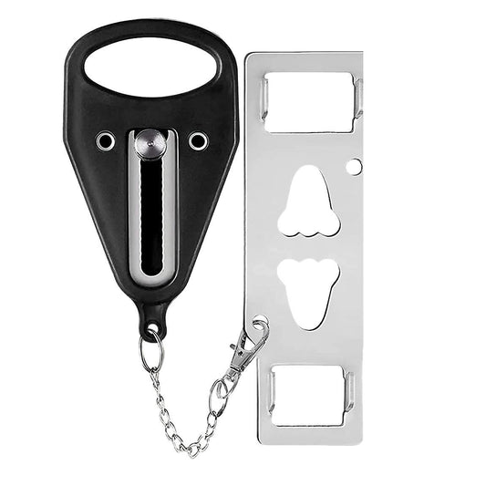 Portable Door Locks for Travel Door Lock Security Devices Black