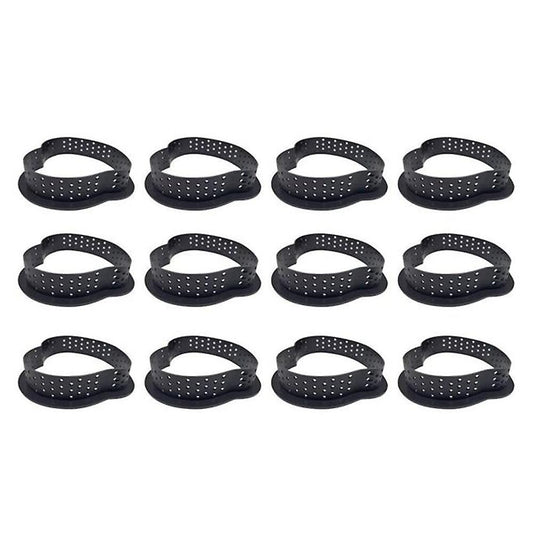 12pcs Cake Mold Perforated Cutter Cake Rings Cake Mousse Mold