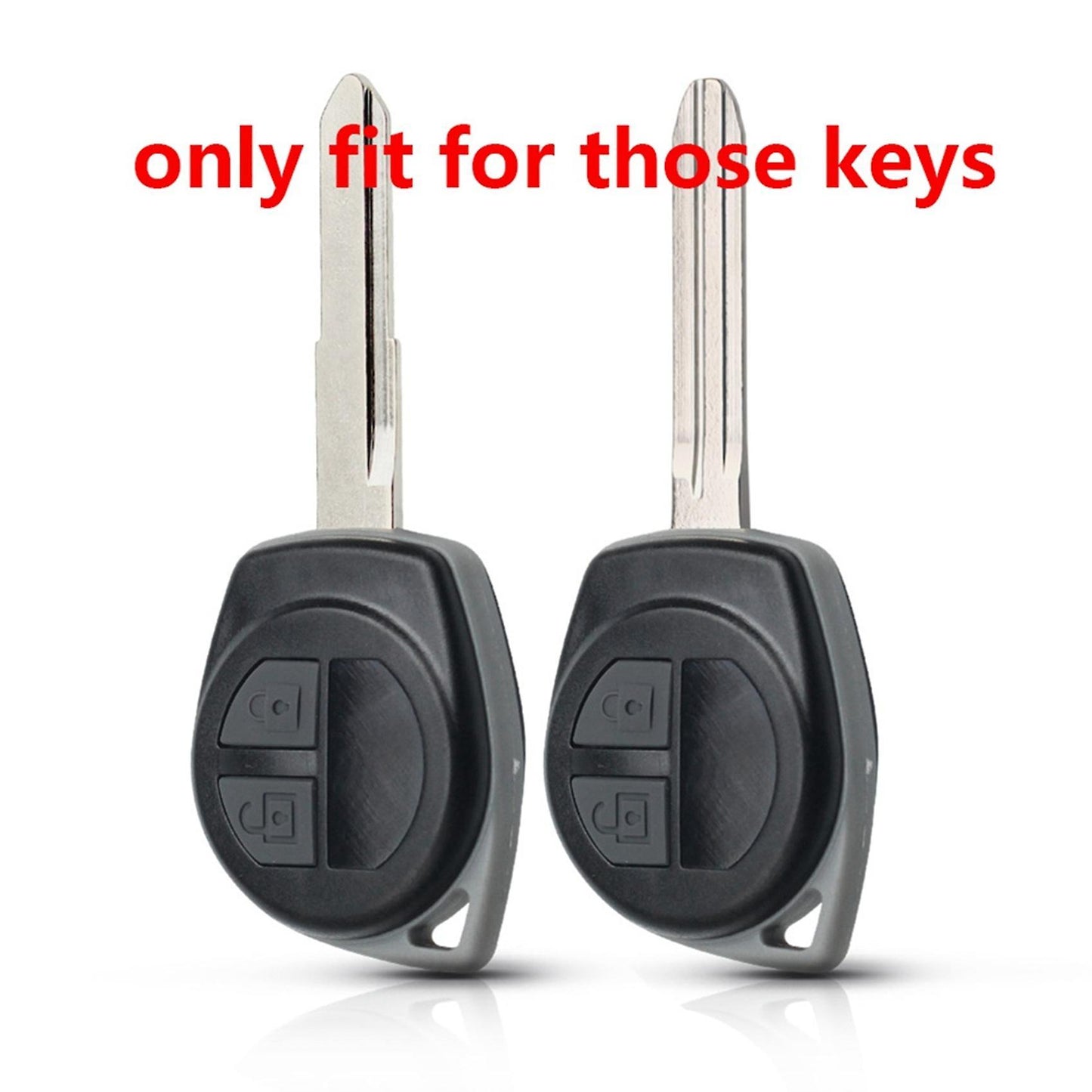Silicon Car Key Cover for Suzuki Sx4 Swift Grand Vitara, Black