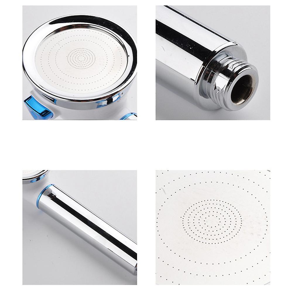 Pressurized Water Saving Hose Showerhead Shower Head Silver