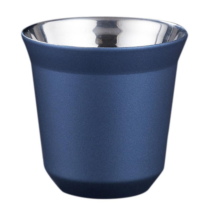 80ml Double Wall Stainless Steel Espresso Cup Insulation,d