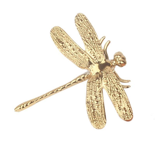 Dragonfly Brass Handles Door Knobs for Kitchen Cupboard Drawer 1pcs