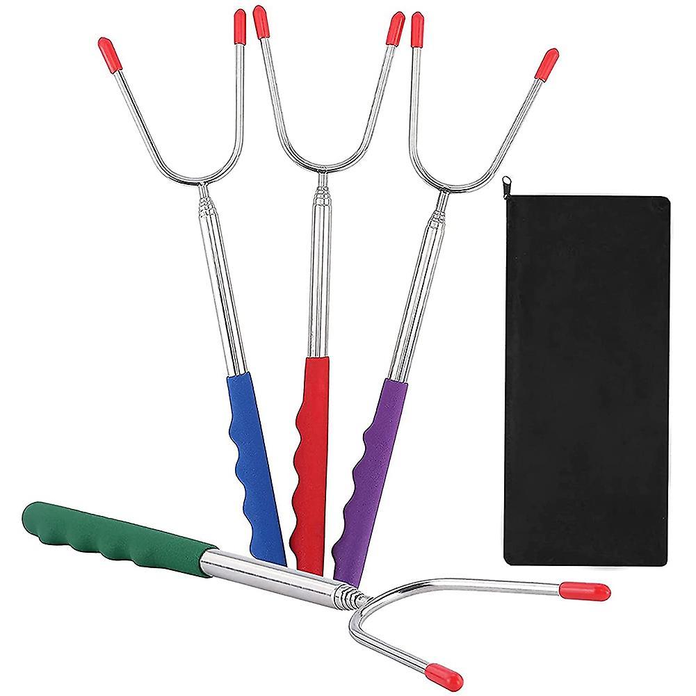 Extendable Telescopic Stainless Steel Smores Sticks Skewers