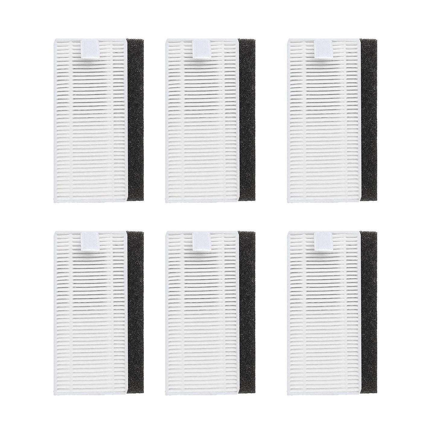 6pcs Hepa Filter for Conga 1090 Robot Vacuum Cleaner Filters Parts