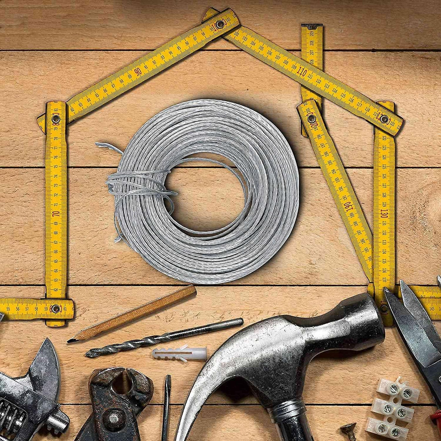 Picture Hanging Wire100 Feet for Photo Frames, Paintings, Artwork
