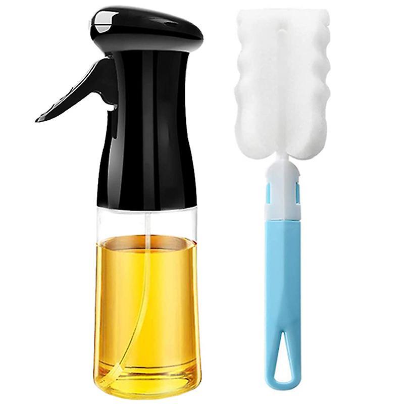 For Cooking,refillable Oil Spray Bottle Set with Brush Bottle Black