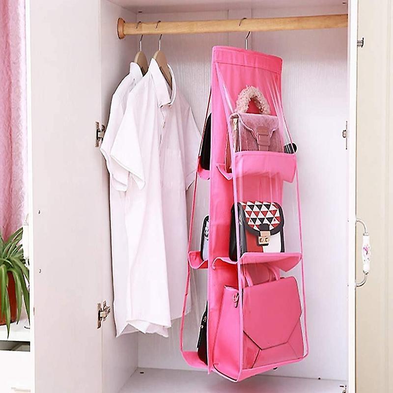 Hanging Closet Organizer, Hanging Handbag Purse Organizer (blue)