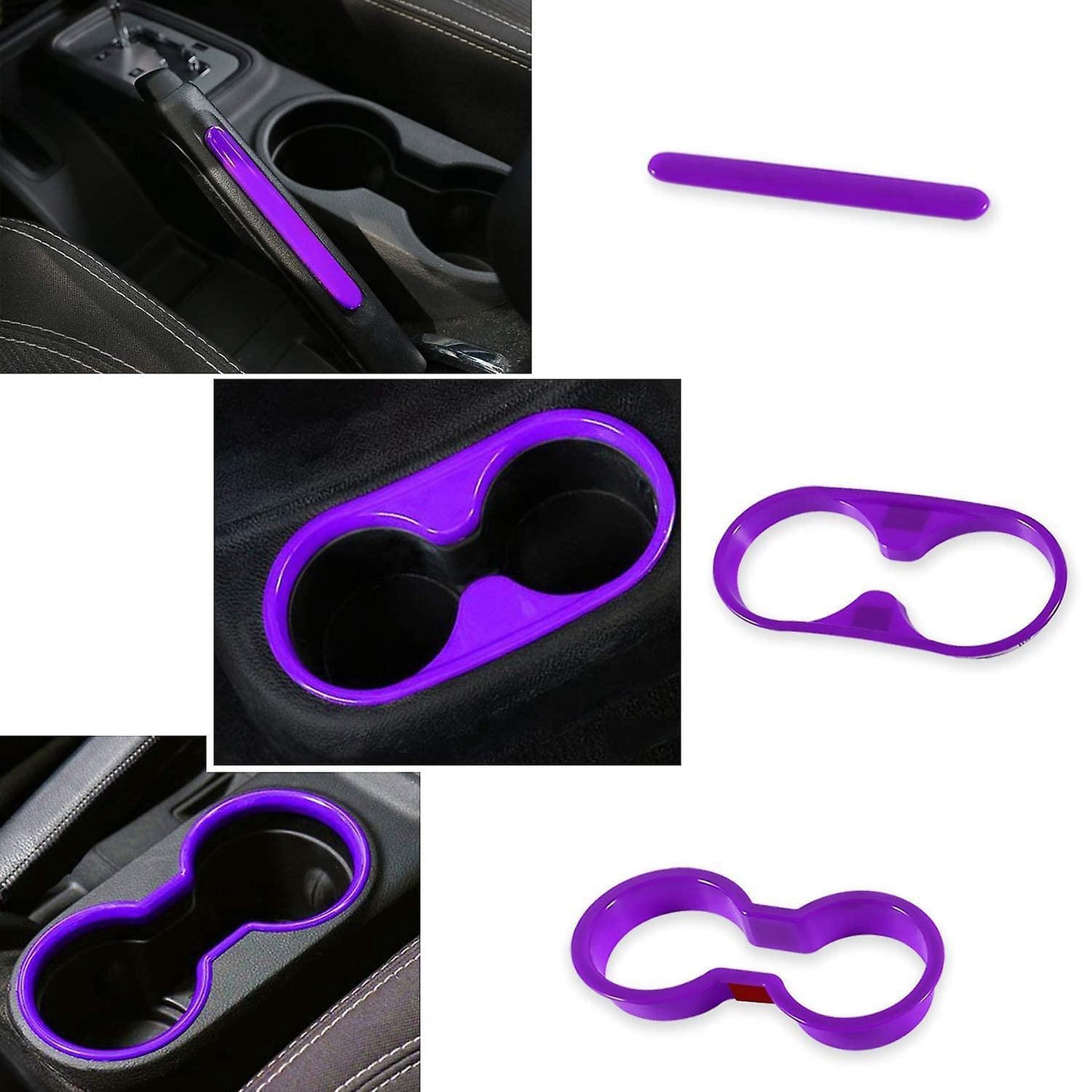 21 Pcs Car Interior Trim Kit for Jk Jeep Wrangler 2011-2017 Purple