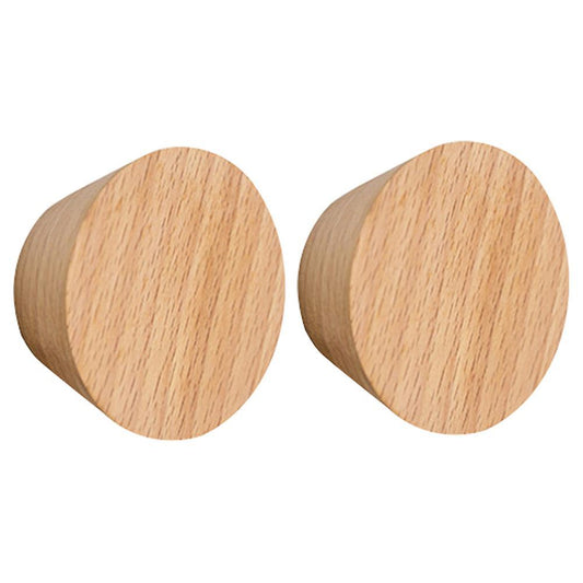 Nordic Living Room Round Wood Coat Hook Wall Decoration Hook B