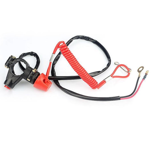 Emergency Kill Stop Outboard Engine Switch Push Button Motorcycle