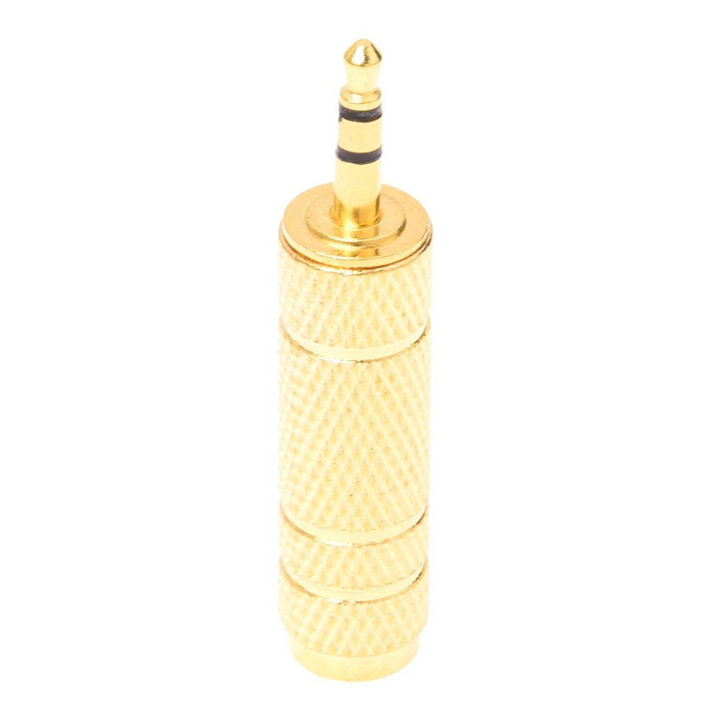 Gold Plated 3.5mm Male to 6.3mm Female Stereo Audio Jack Adapter