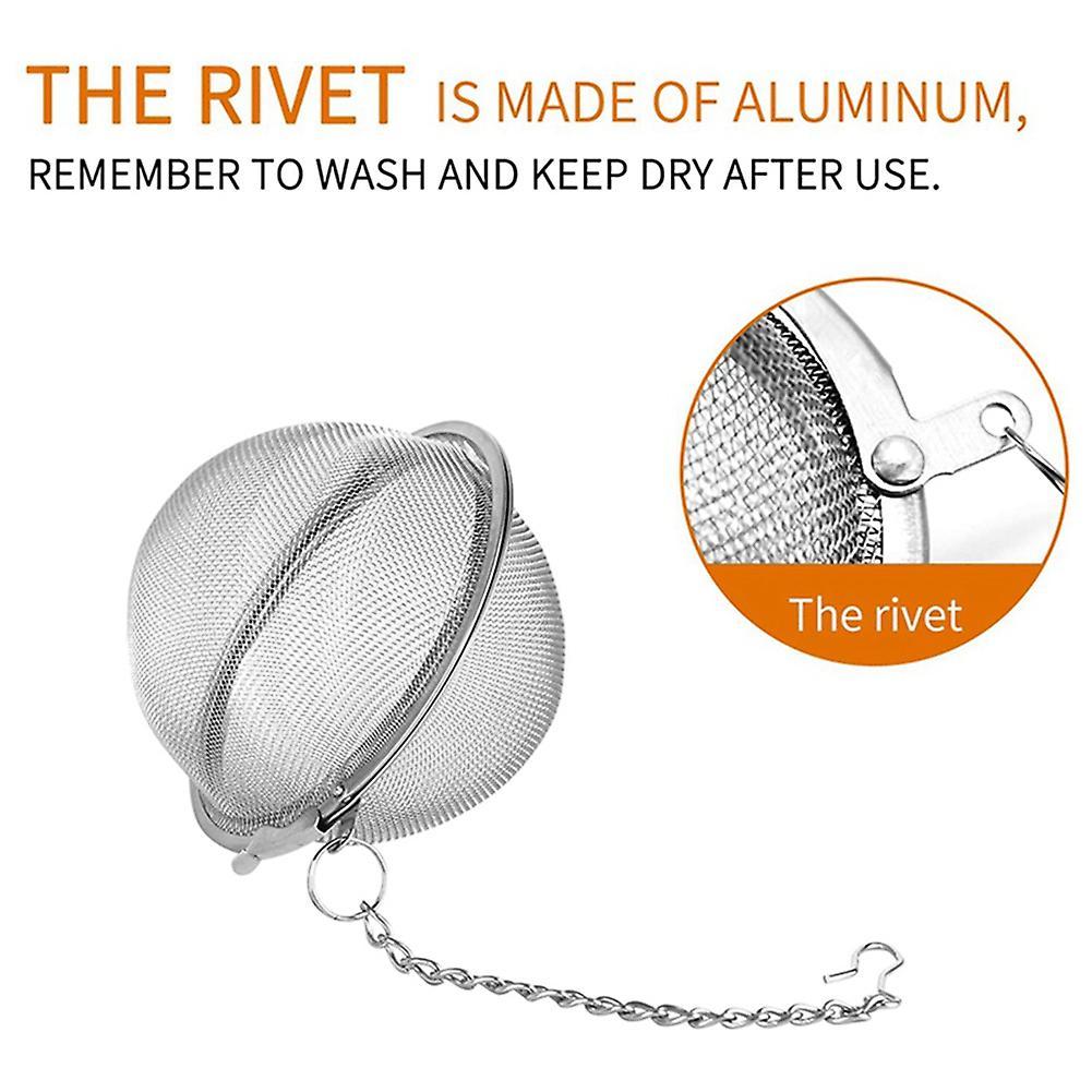 4pcs Stainless Steel Mesh Tea Ball 2.7 Inches Tea Strainers for Tea