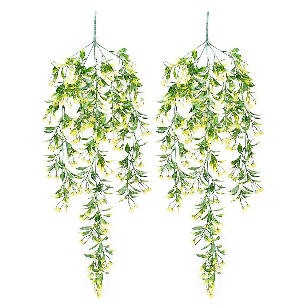 Artificial Flowers Vine Garland Home Garden Festival Wedding Yellow