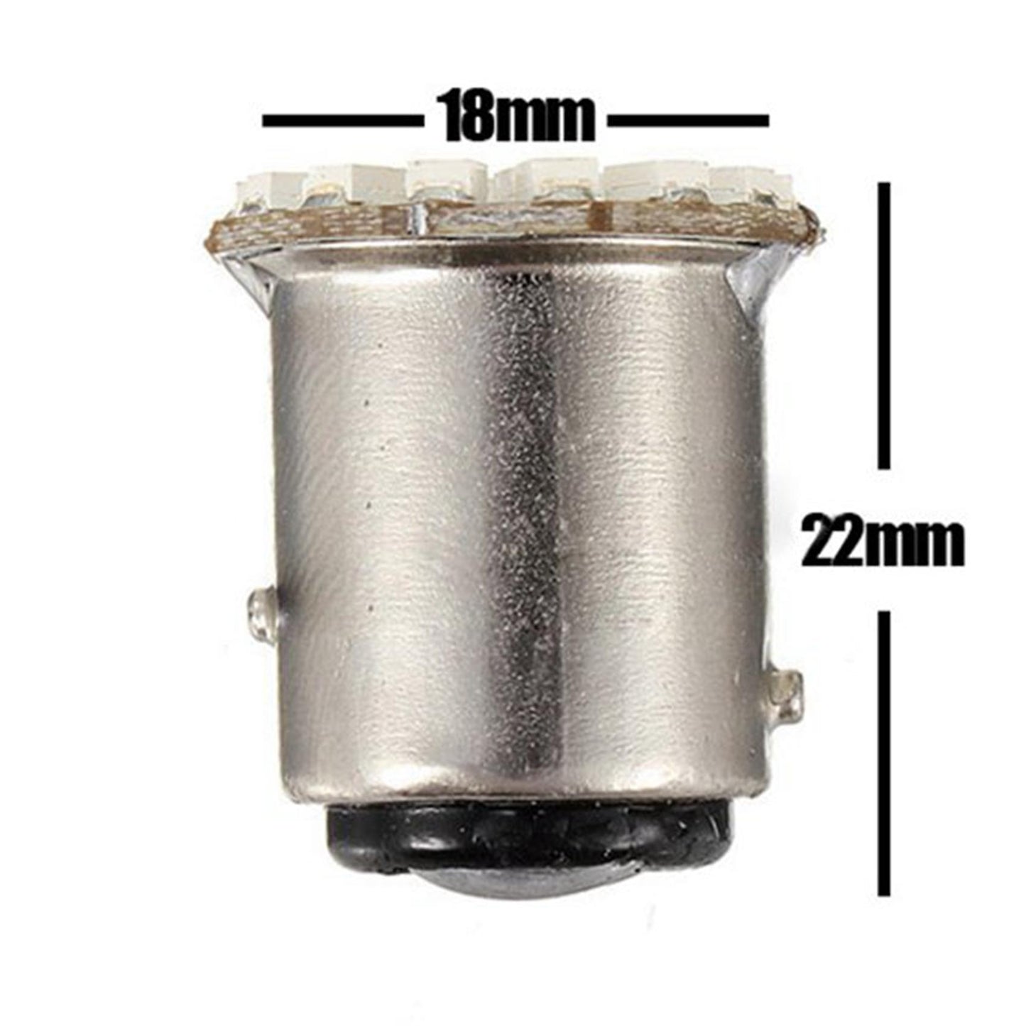 2x 1157 T25 S25 Bay15d 22 Smd Led White Car Stop Tail Turn Light