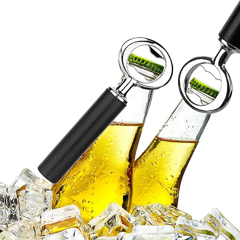 Diy Beer Bottle Opener Stainless Steel Flat Bottle Opener 4pc Silver