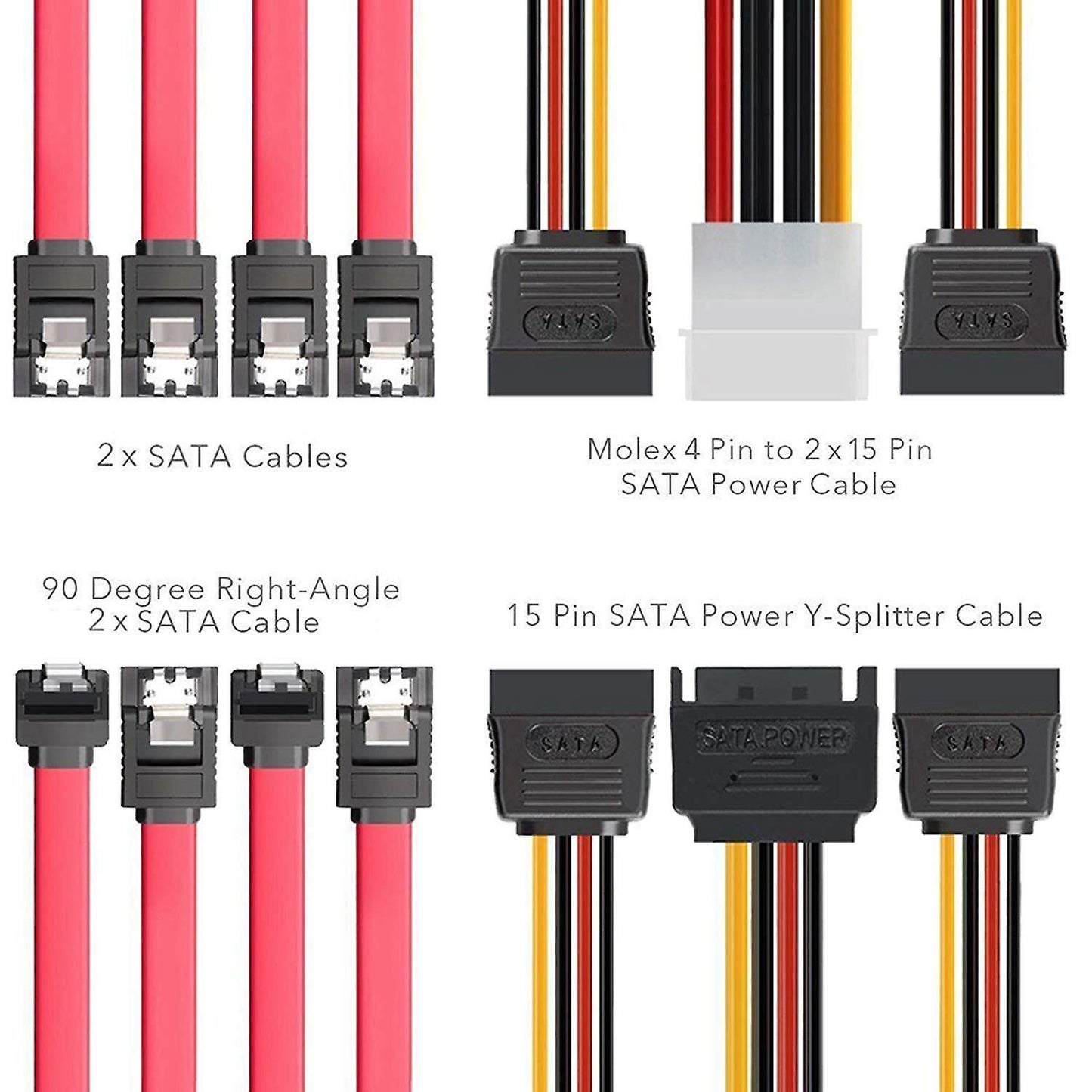 15cm Power Cable Cord 18awg Wire Atx 24 Pin to 14 Pin Adapter Cable