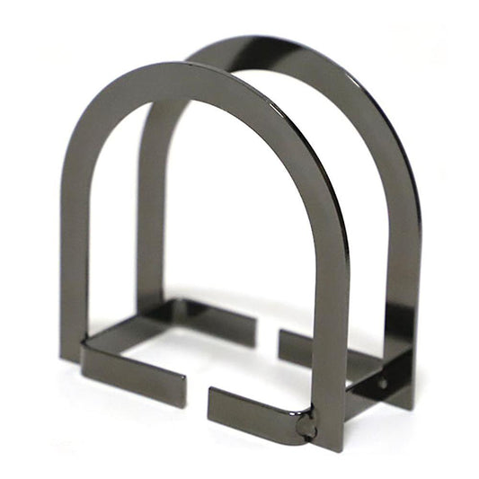 Nordic Door-shaped Paper Towel Rack Vertical Napkins (black)