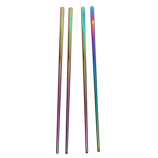 2 Pairs Japanese Korean Length 23cm Food Grade Chopsticks Tableware