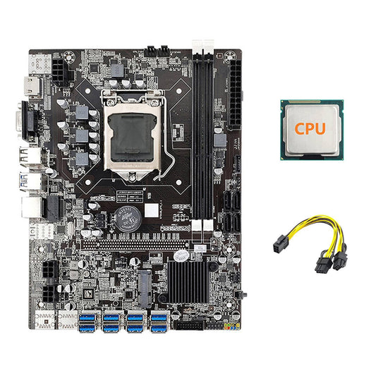 B75 Eth Mining Motherboard 8xpcie Usb Adapter+6pin to Dual 8pin Cable