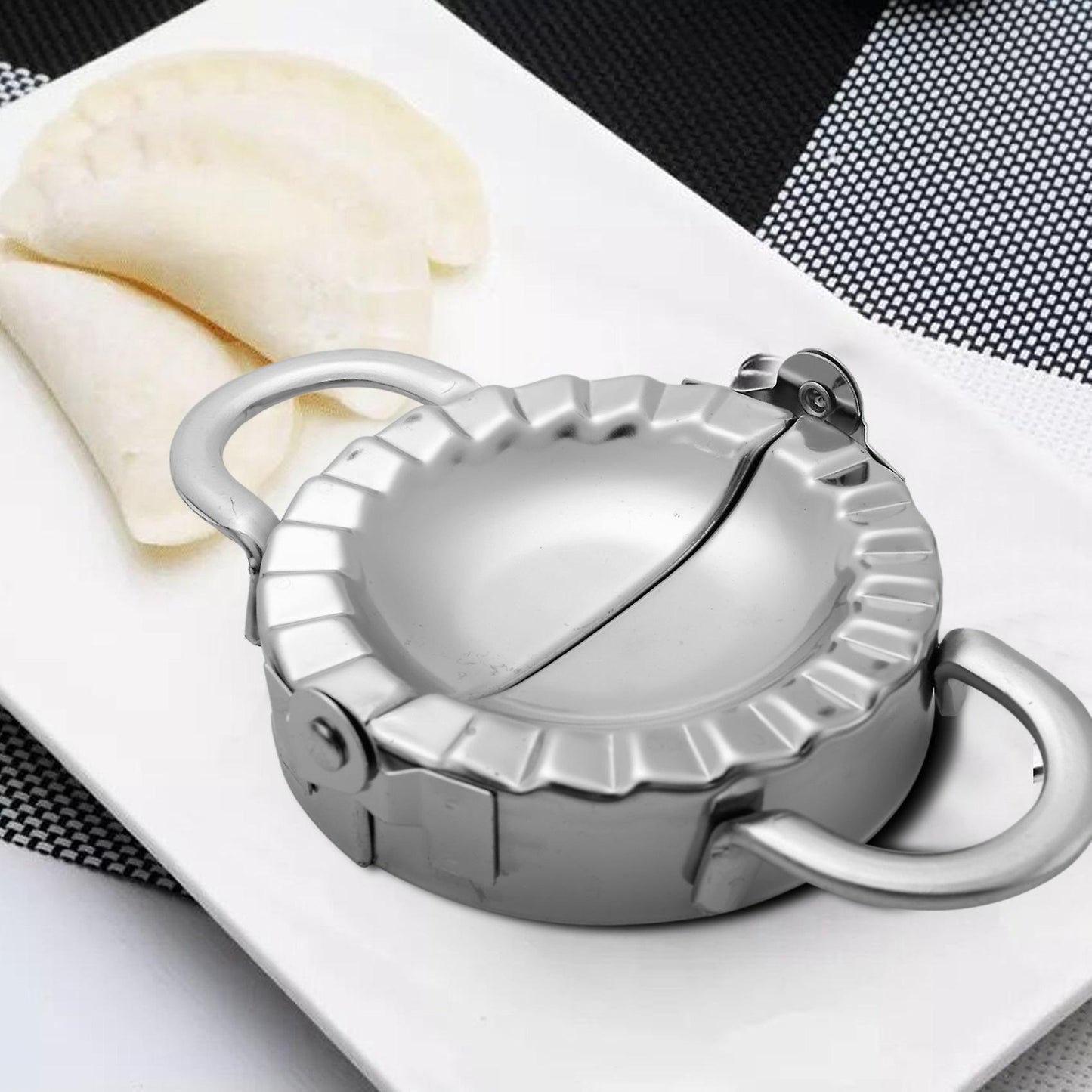 Eco-friendly Stainless Steel Dumpling Maker and Dough Press ,2pcs