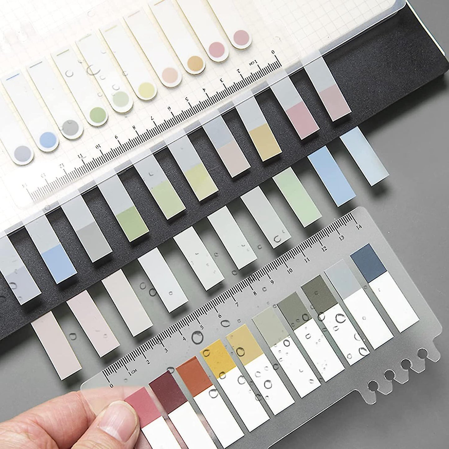 Sticky Index Tabs, Page Marker Sticky, Translucent (dark Color)