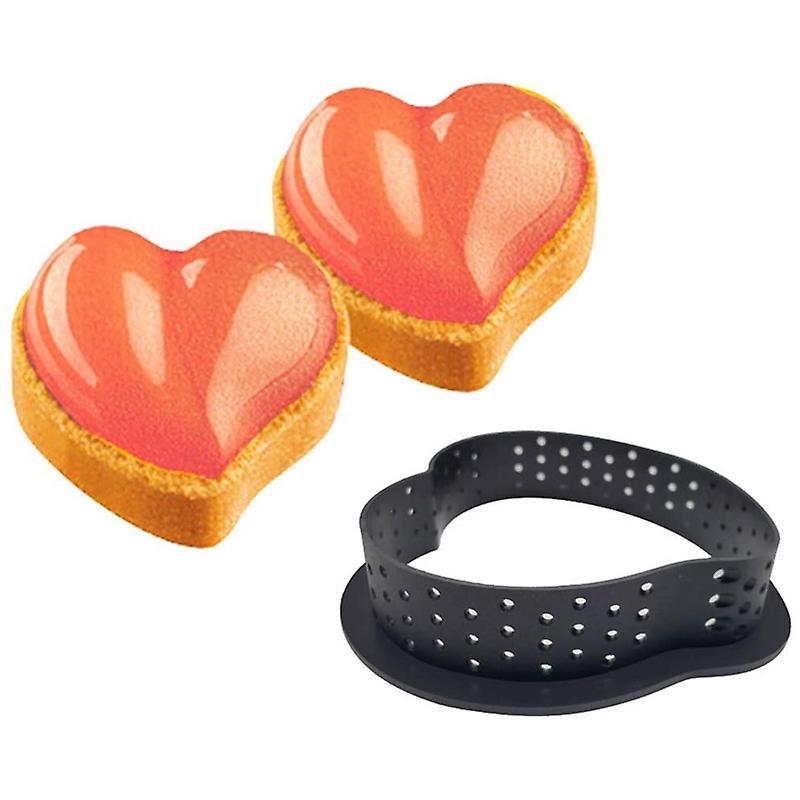Cake Mold Perforated Cutter Cake Rings Baking Metal Ring Molds 8pcs