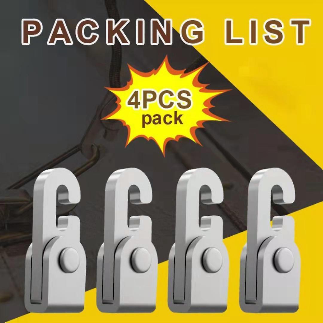 Automatic Lock Hook for Camping Tent Accessories 4pcs Hooks