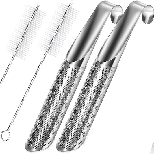 1set Tea Infuser Stick Pipe for Tea Leaf Infuser Fine Mesh