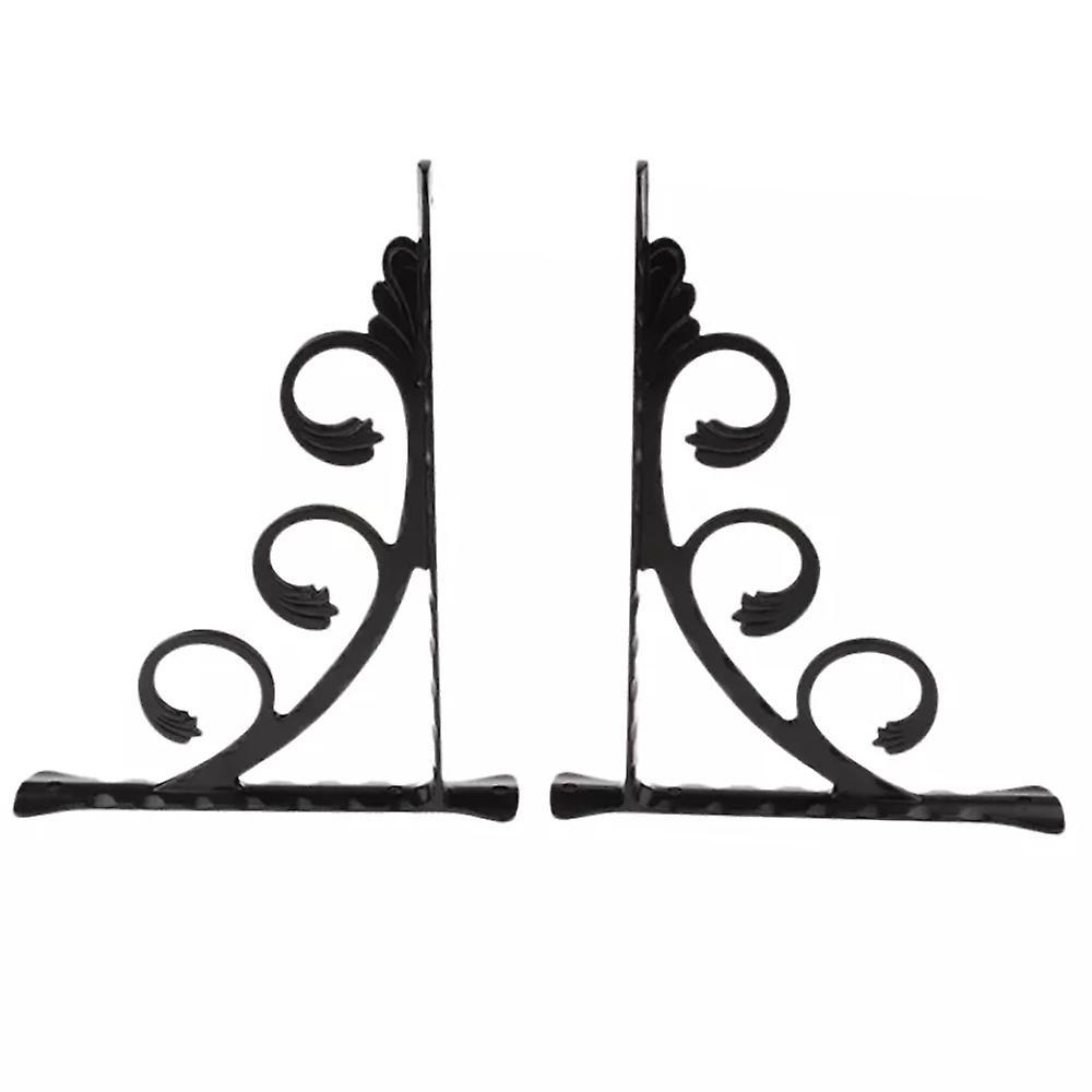 2pcs Wall Mounted L Shaped Angle Bracket Multifuntional Brace Shelf M