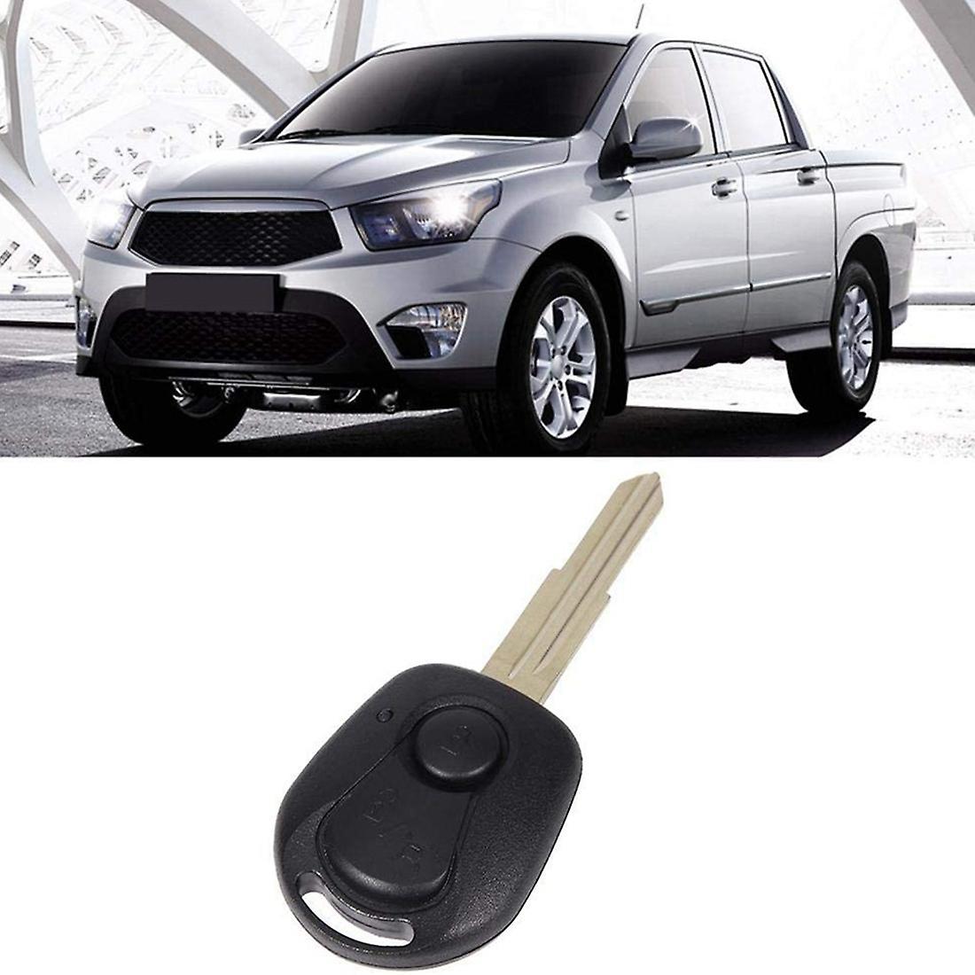 2 Buttons Remote Key Shell for Ssangyong Actyon Kyron Rexton A