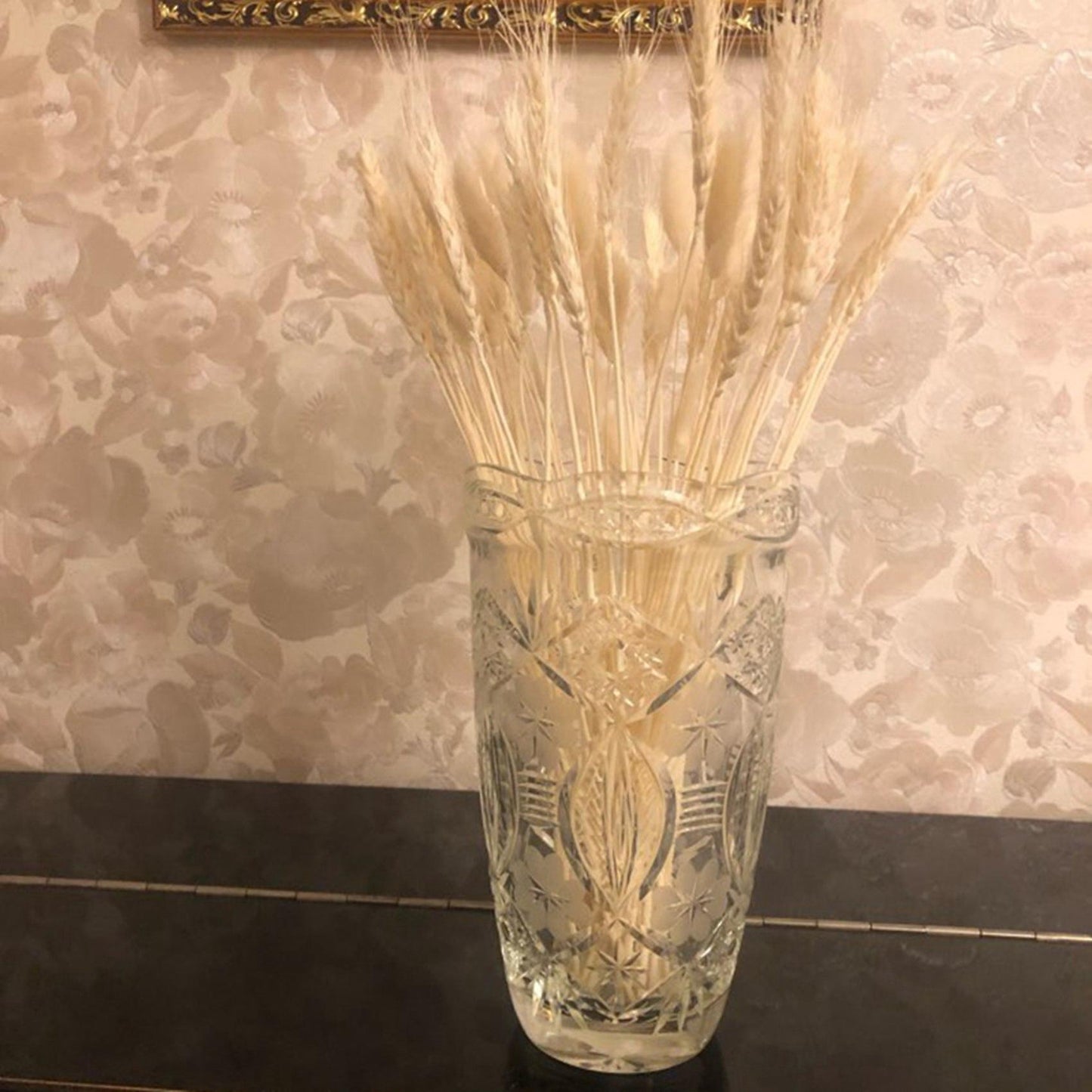 50 Pcs Wheat Ear Flower Natural Dried Flowers for Wedding Party Decor