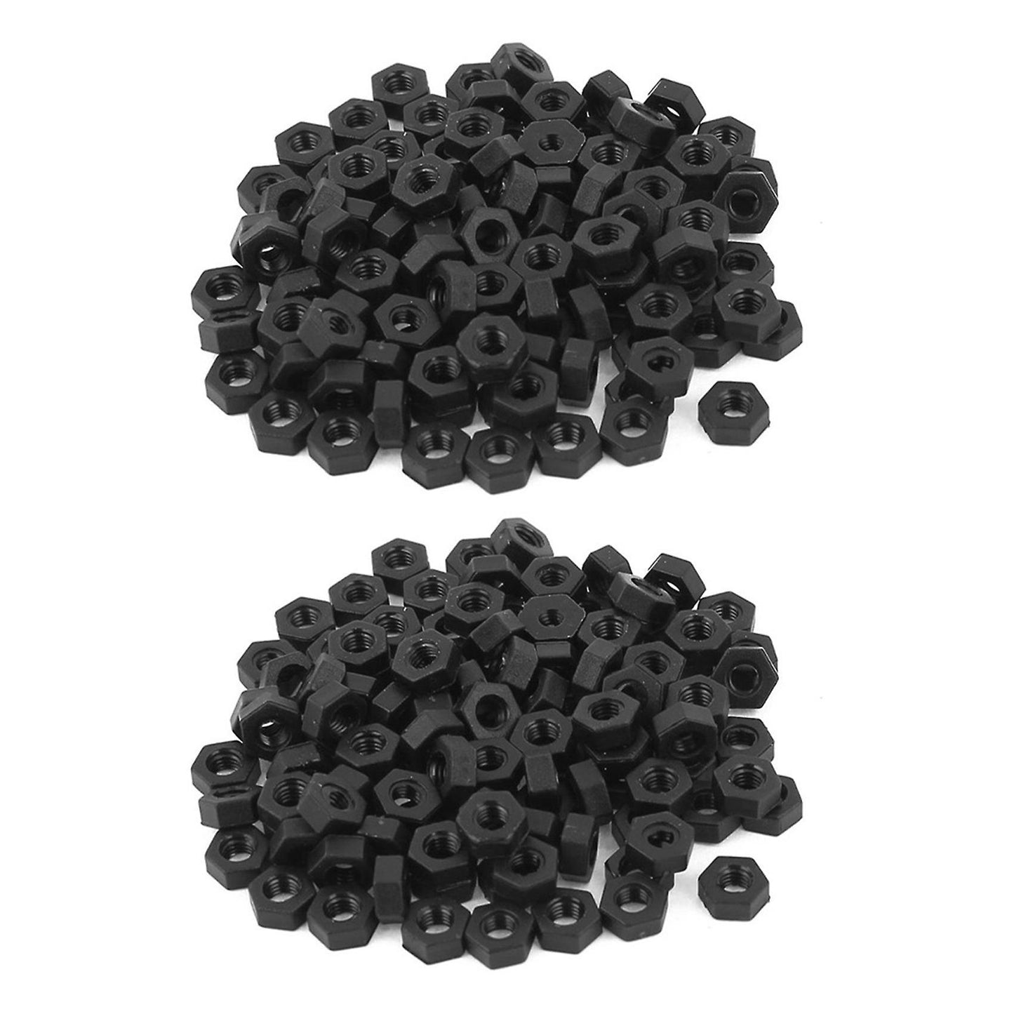 100 Pcs M3 Vite Di Fissaggio In Nylon Esagonali Dadi Nero