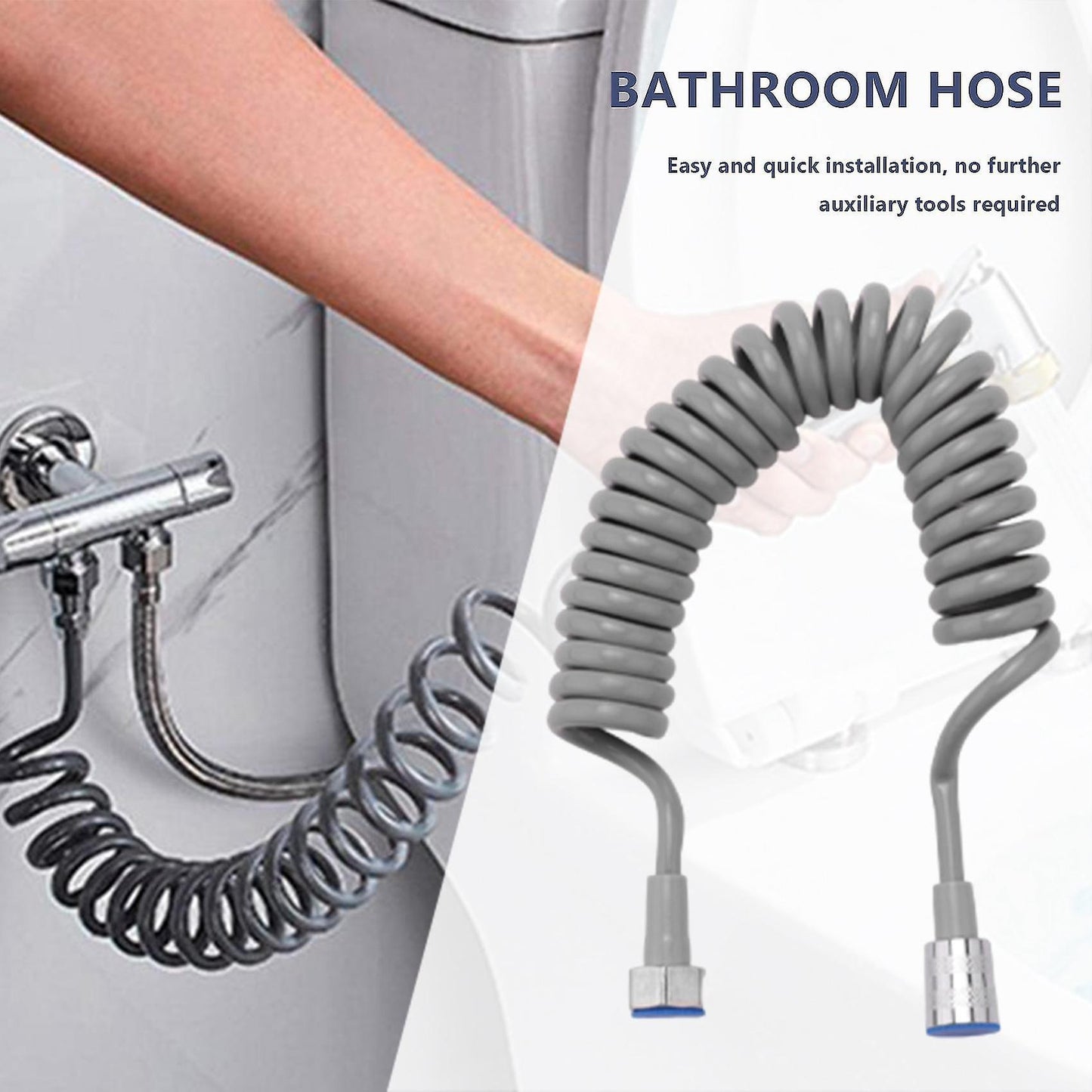 3metre Spring Hose Flexible Telescopic Shower Hose for Water Plumbing
