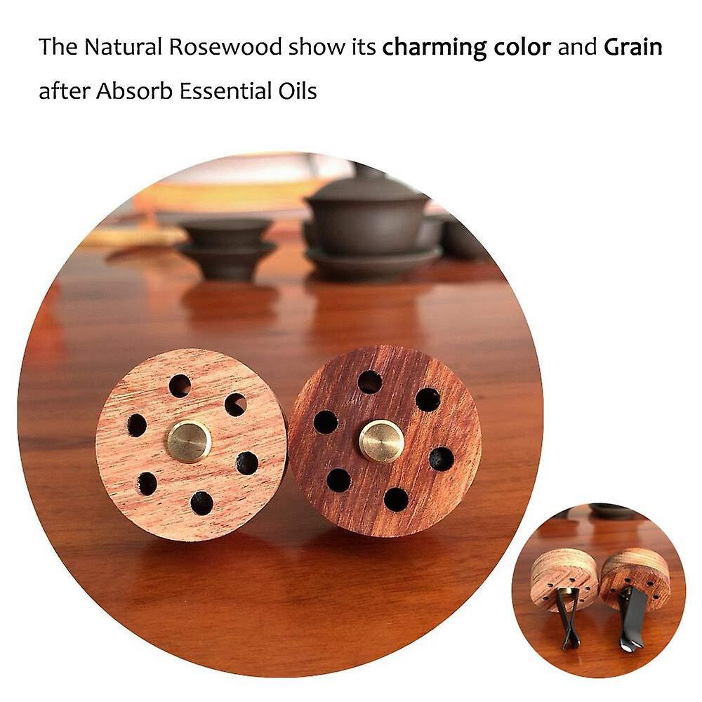 Car Essential Oil Car Diffuser with 10 Felt Pads Stainless Steel