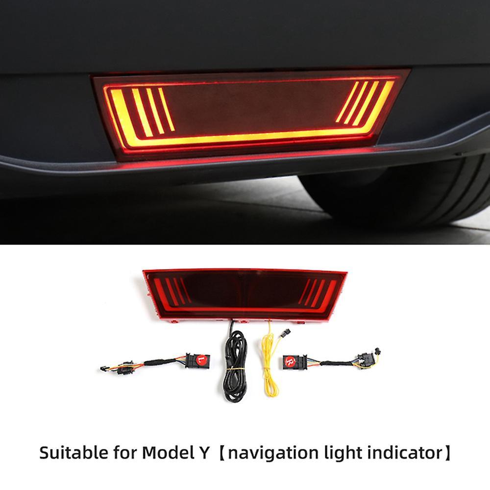 For Tesla Model Y Rear Brake Lights Pilot Warning Stop Safety Lamp