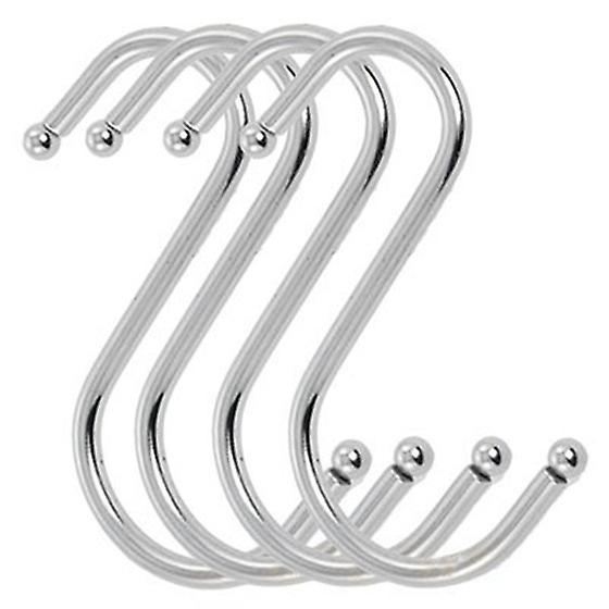 4 Pcs Scarf Apparel Punch Cup Bowl S Shaped Metal Hooks Hangers