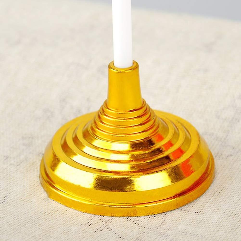 25pcs Gold Mini Flag Stand Bar Conferences Desktop Display Decoration