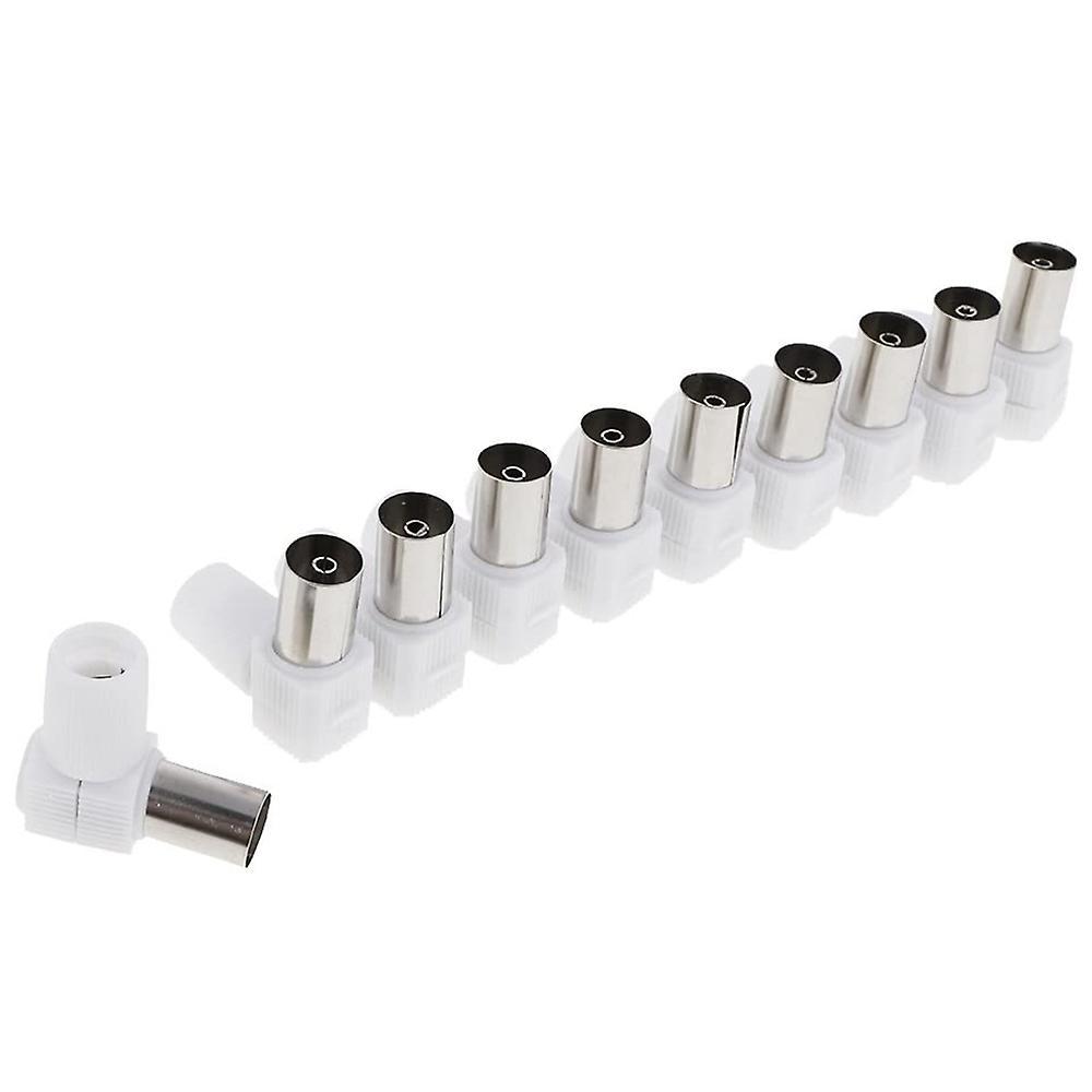 10pcs 9.5mm 90 Degree Bend Antenna Rf Male Connector