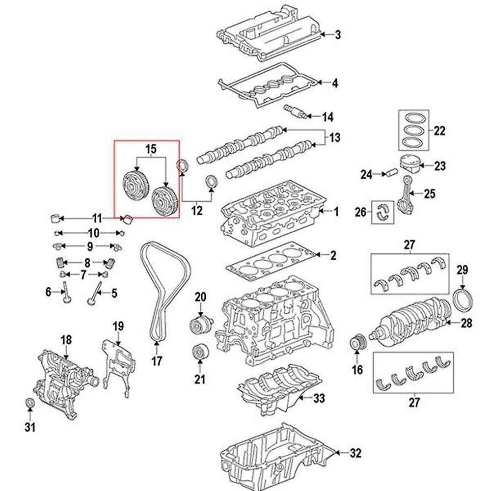 Exhaust Timing Camshaft Gear for Chevrolet Aveo Cruze Sonic Opel