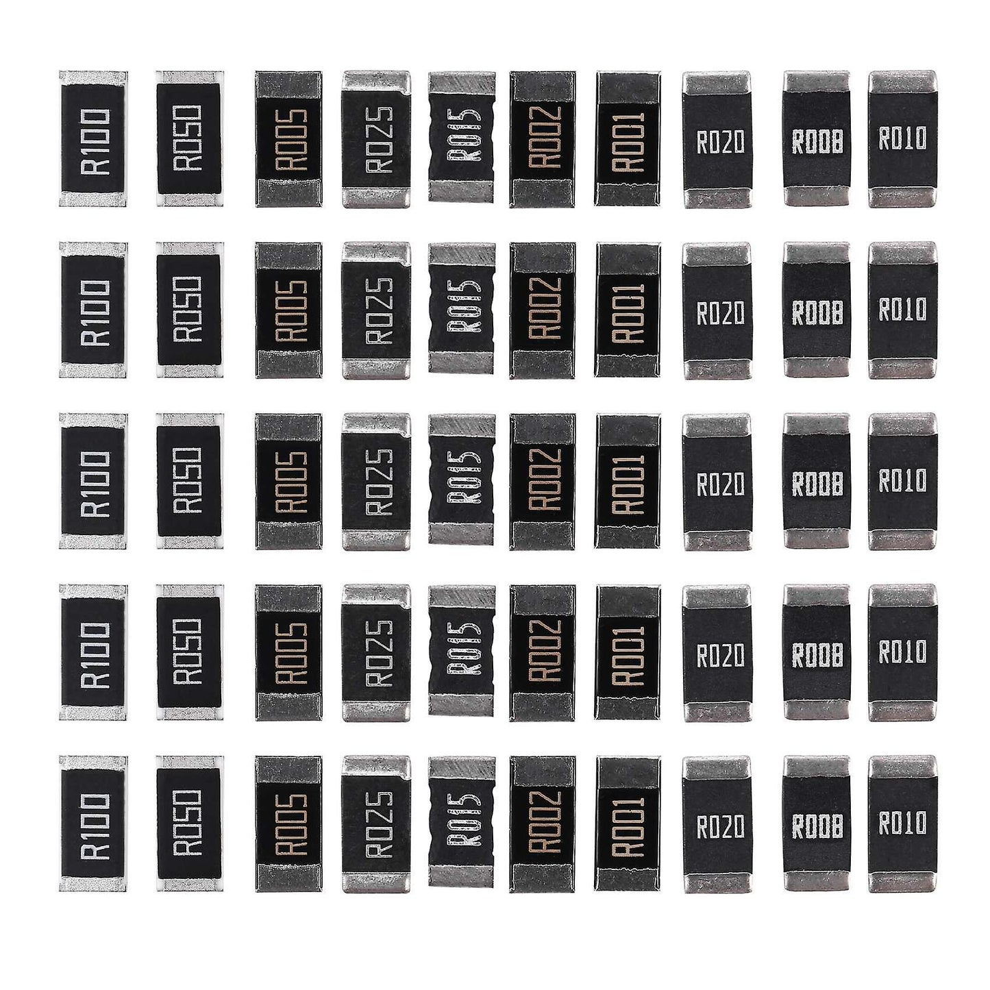 50pcs Alloy Resistance 2512 Smd Resistor Samples Kit