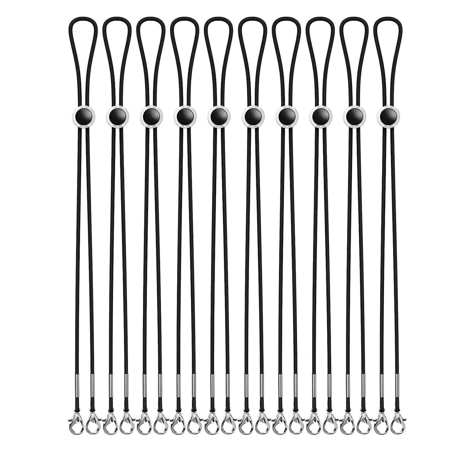 10pcs Elastic Lanyard with Adjustable Length, Earplugs, Mask Extender