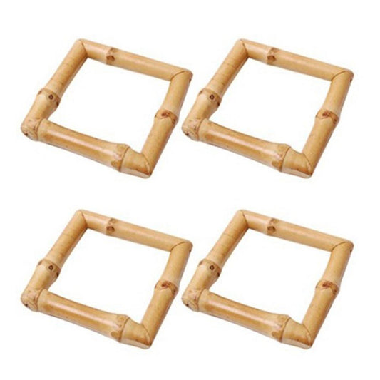 Wood Bamboo Napkin Rings Set Of 4, Napkin Holder Table Decorations